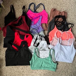 Sports Bra LOT (17) - Size Medium
